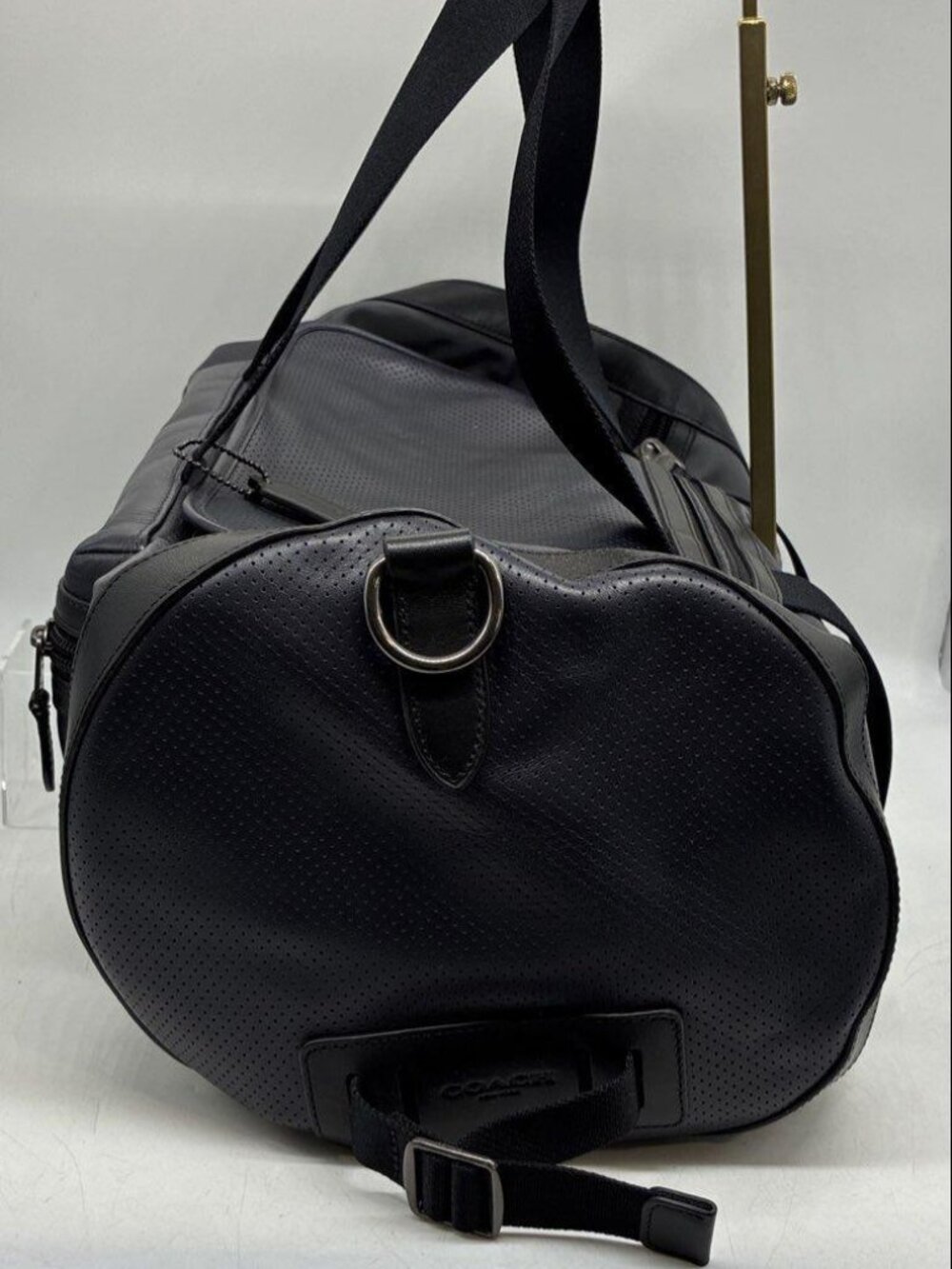 New Coach Perforated Leather Explorer Duffel Bag F56875 - Picture 8 of 14